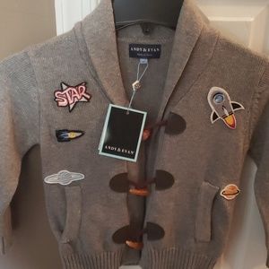 Cardigan with patches